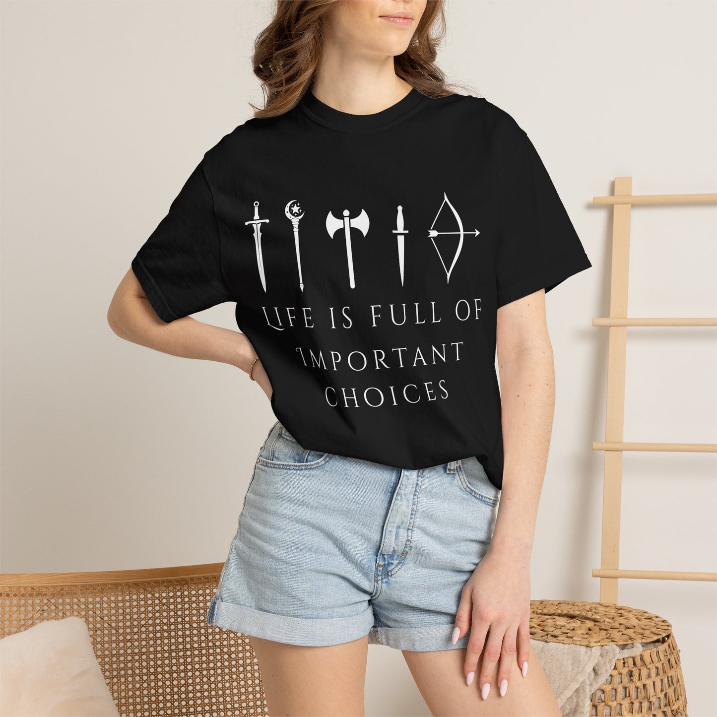 Life Is Full Of Important Choices (Unisex T-Shirt)