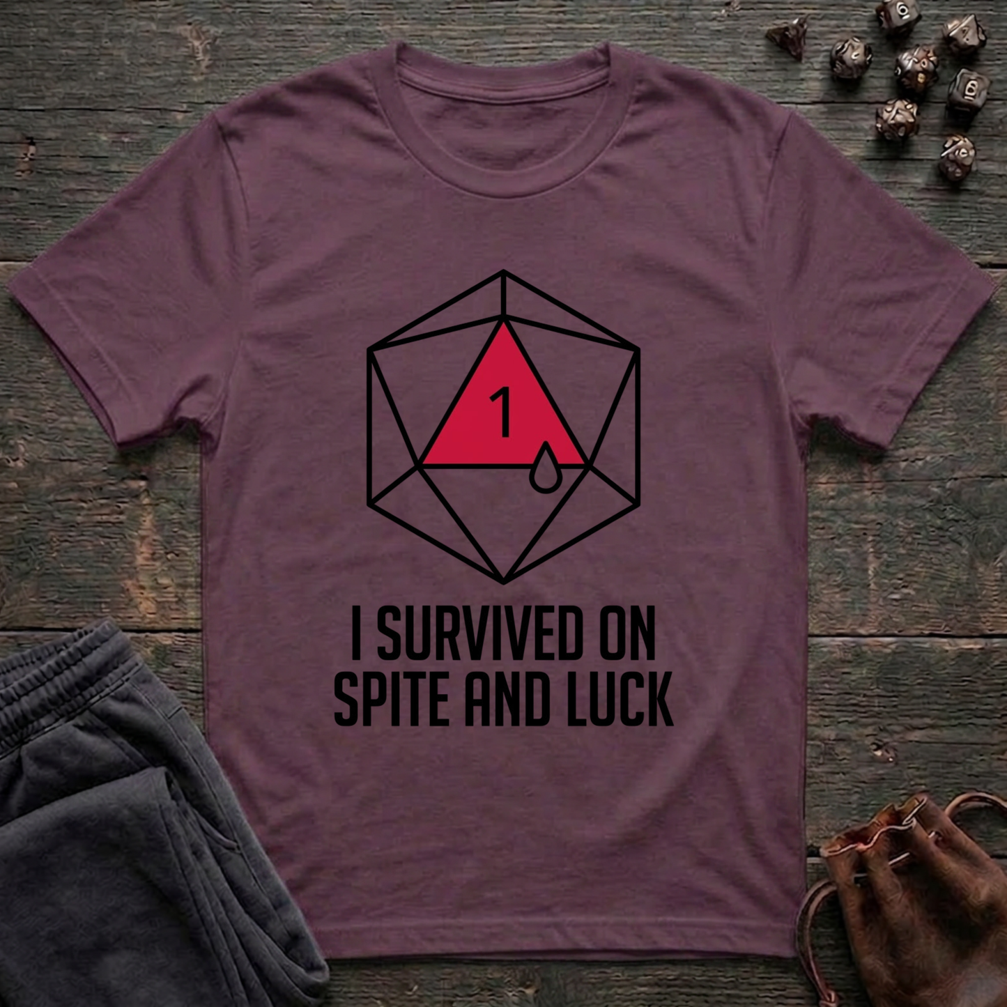 I Survived on Spite and Luck (Unisex T-Shirt)
