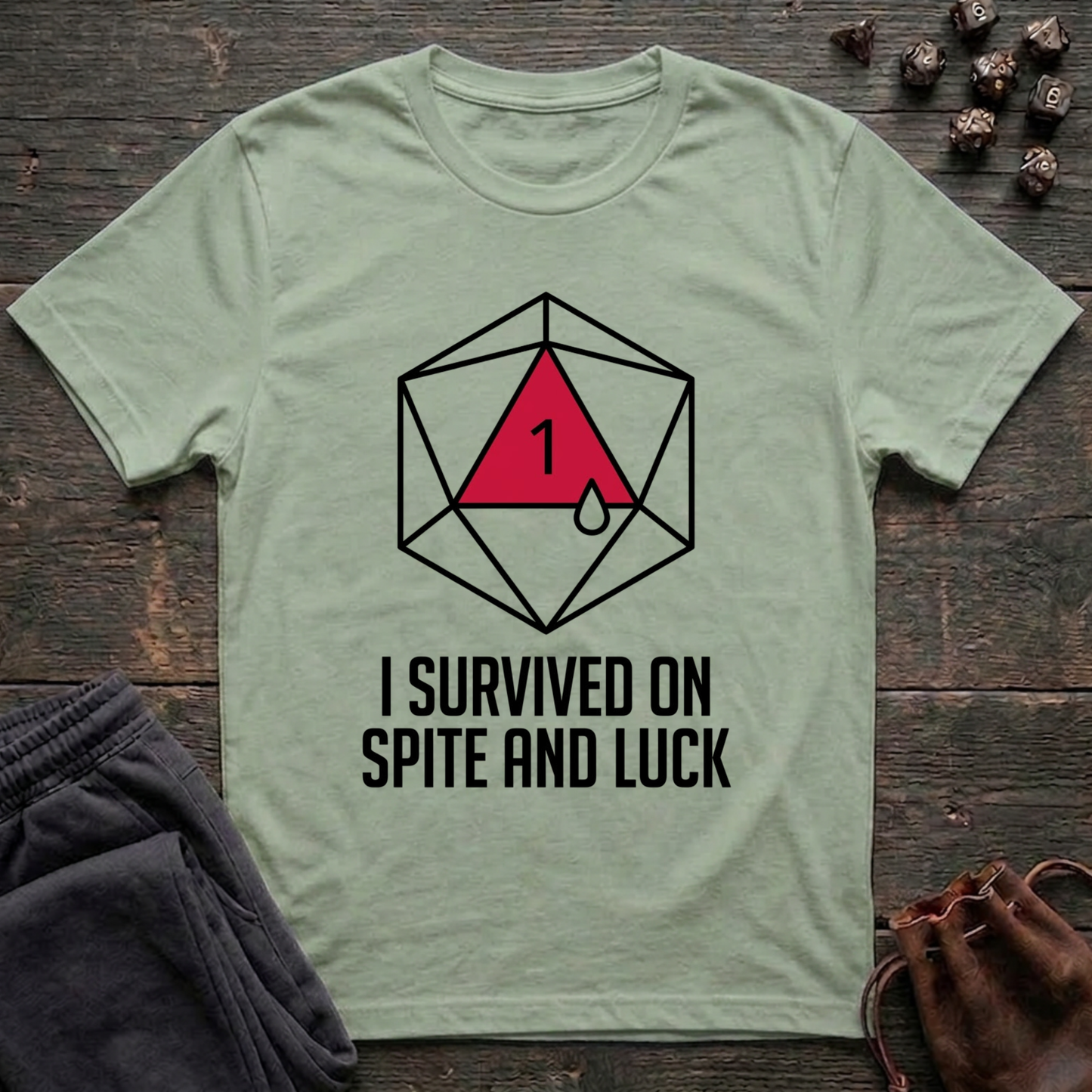 I Survived on Spite and Luck (Unisex T-Shirt)