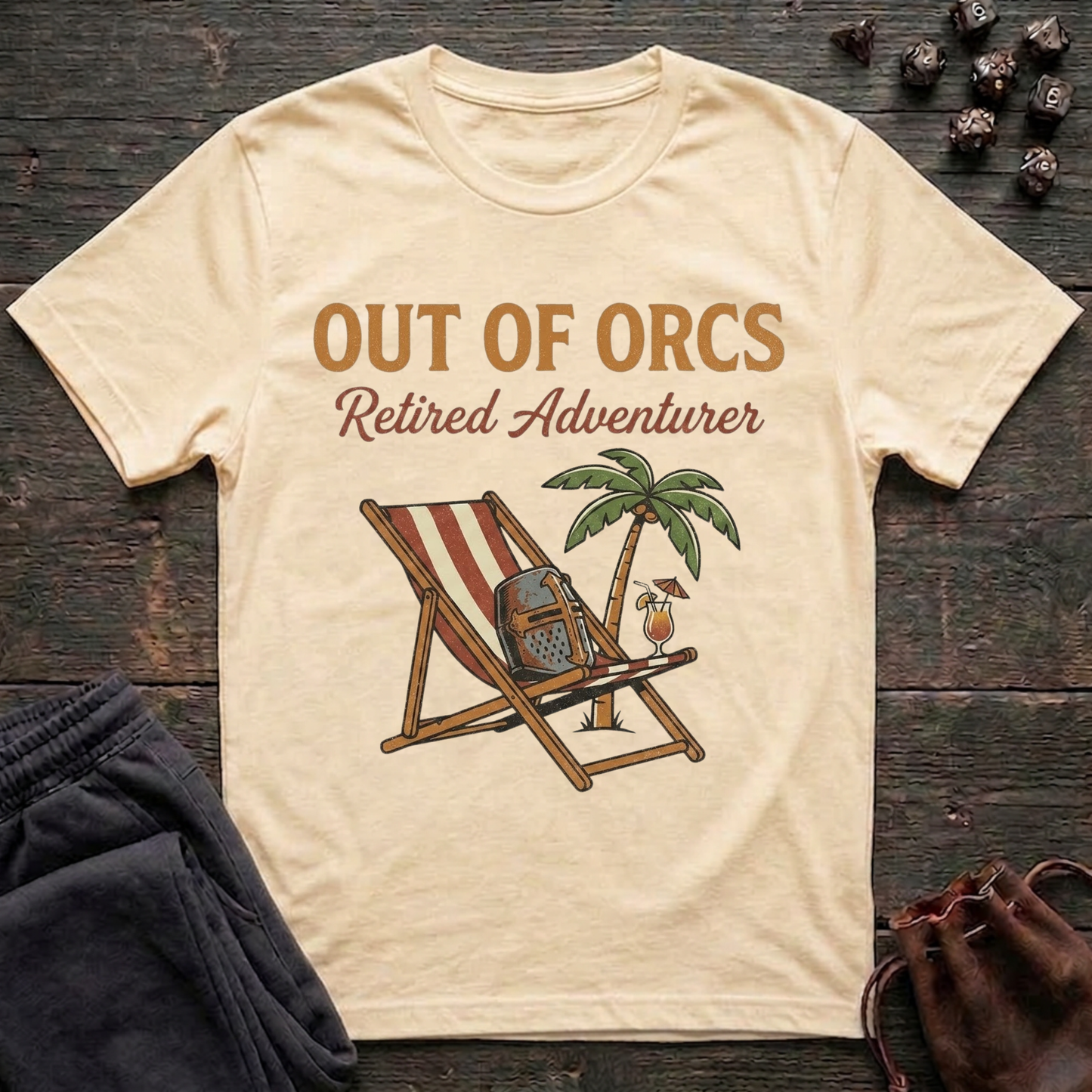Out of Orcs Retired Adventurer (Unisex T-Shirt)
