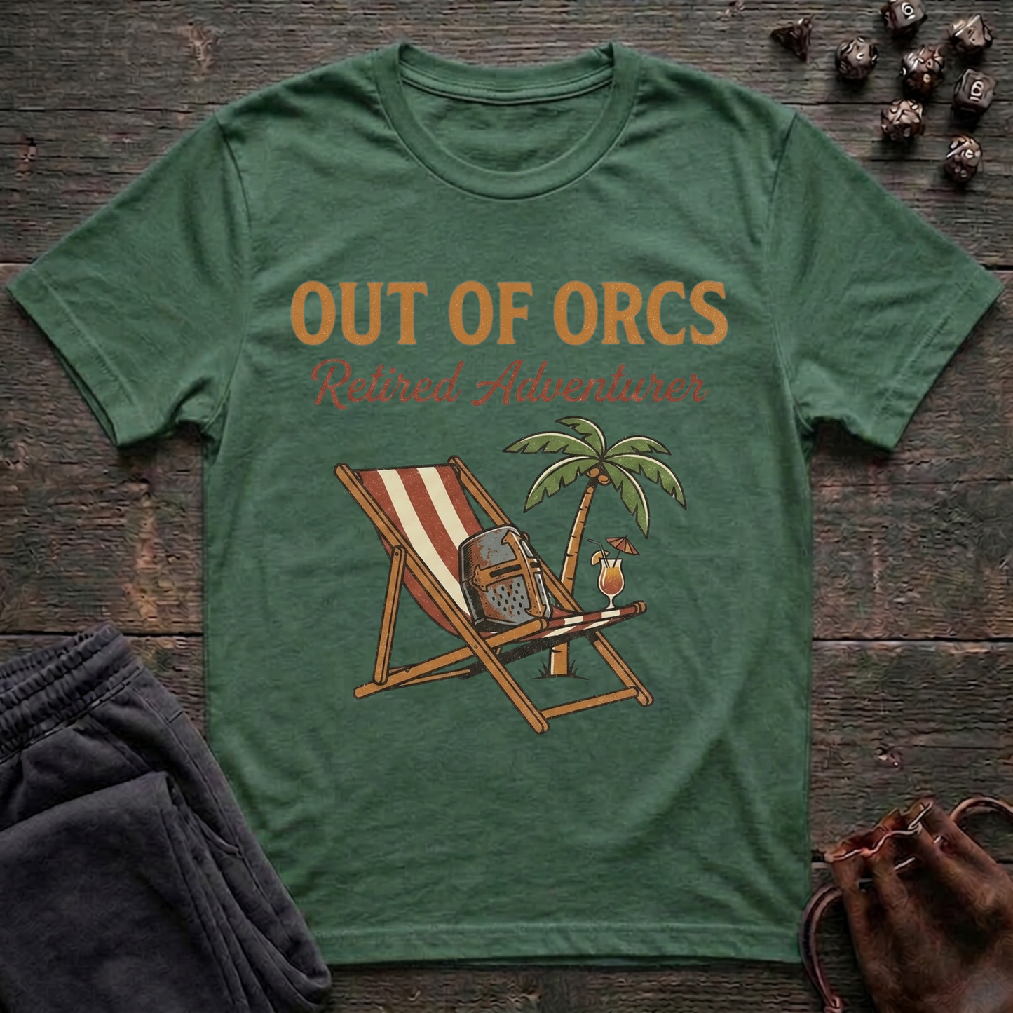 Out of Orcs Retired Adventurer (Unisex T-Shirt)