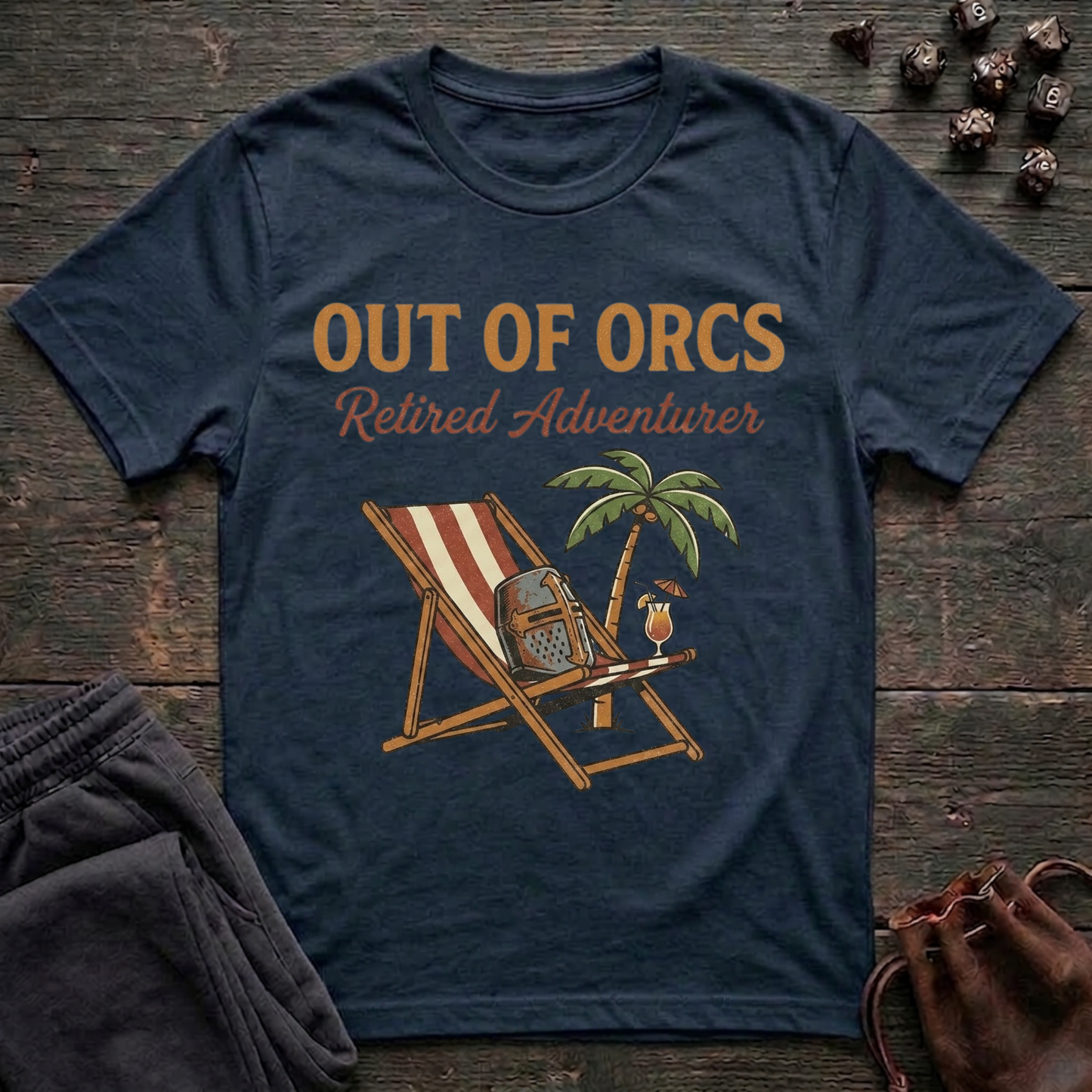 Out of Orcs Retired Adventurer (Unisex T-Shirt)
