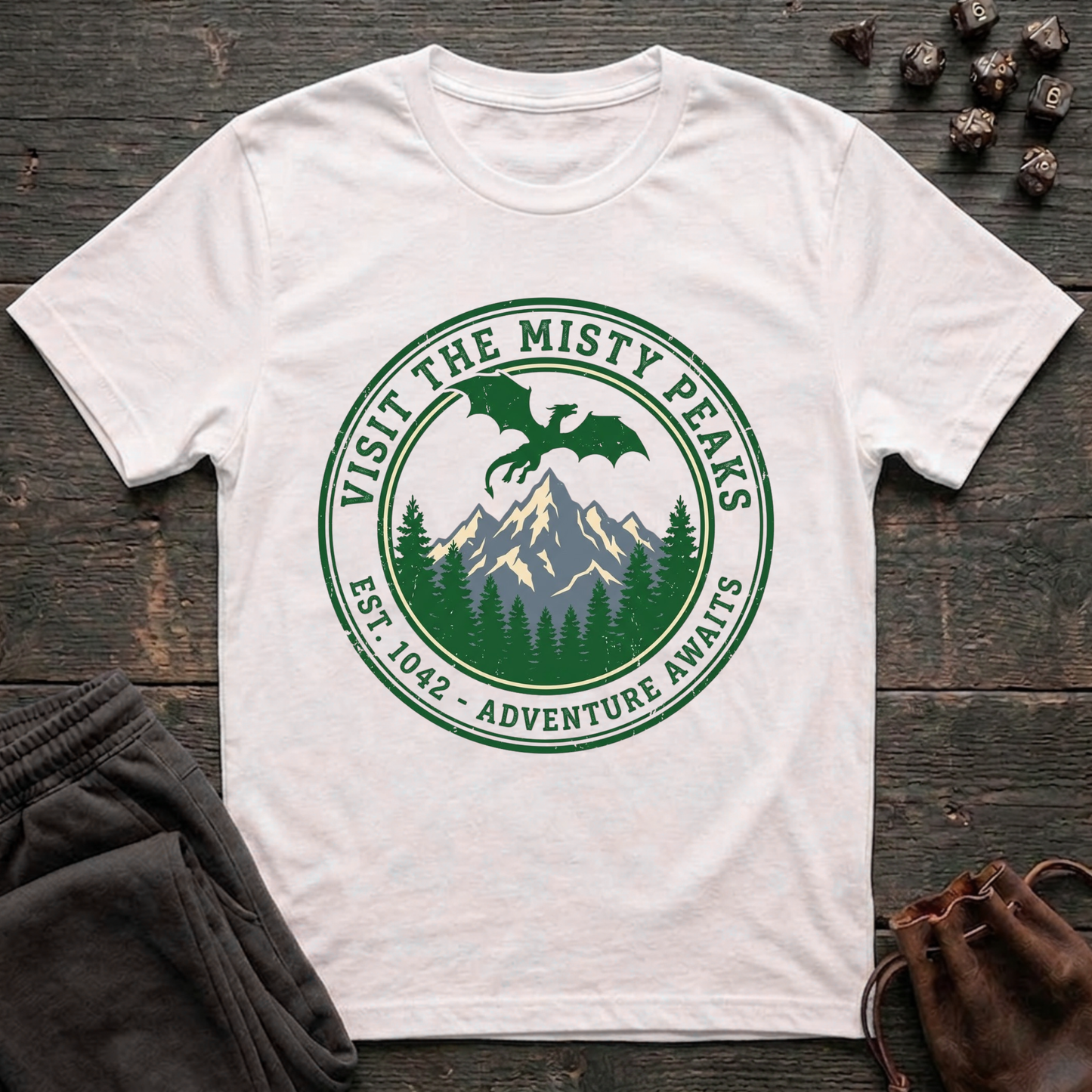 Visit the Misty Peaks (Unisex T-Shirt)