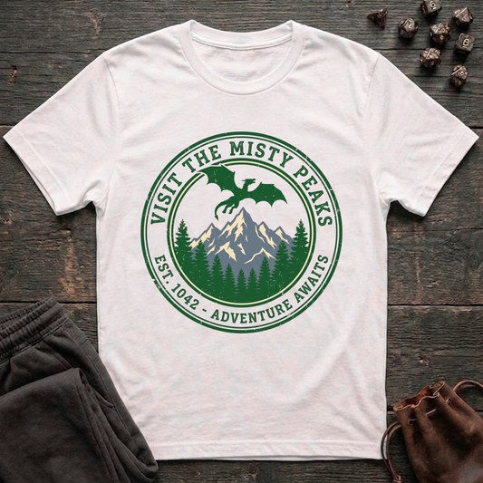 Visit the Misty Peaks (Unisex T-Shirt)