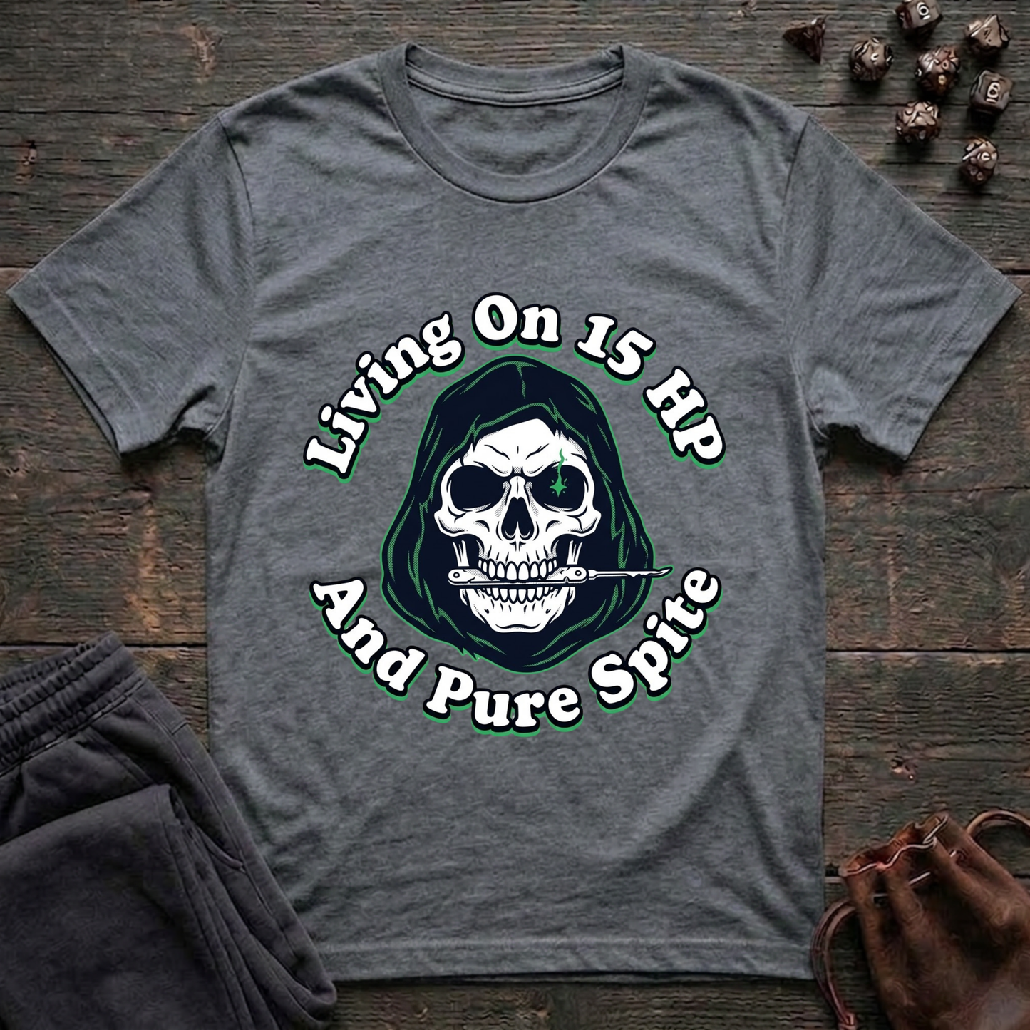 Living On 15 HP And Pure Spite (Unisex T-Shirt)