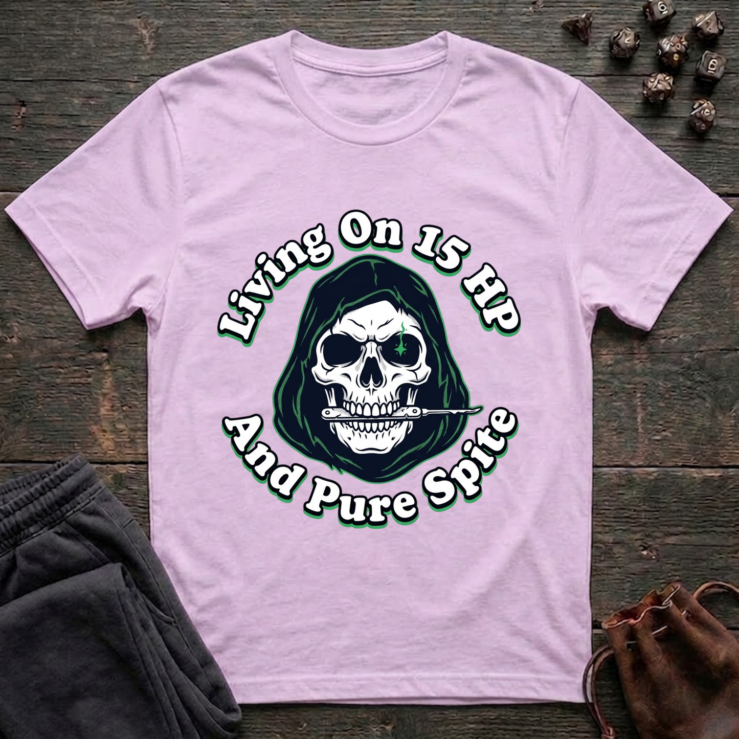Living On 15 HP And Pure Spite (Unisex T-Shirt)