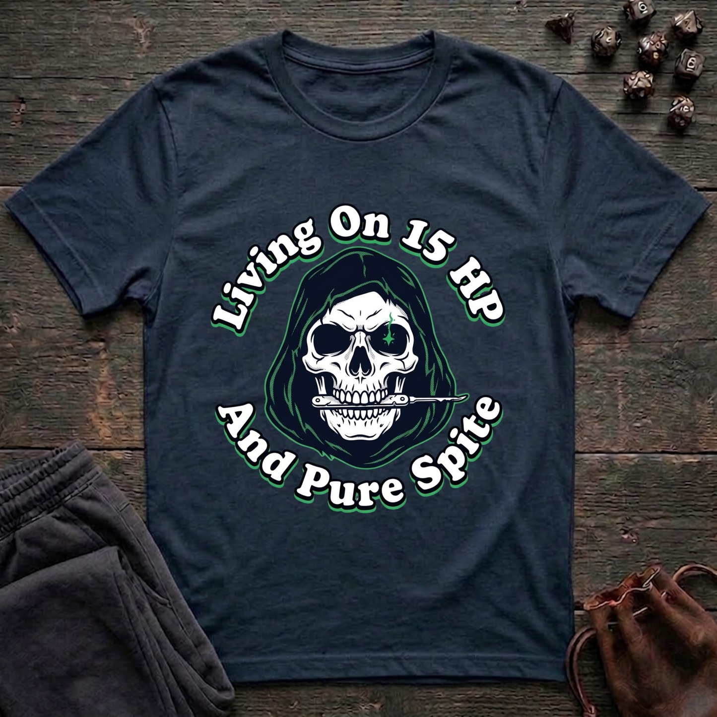 Living On 15 HP And Pure Spite (Unisex T-Shirt)