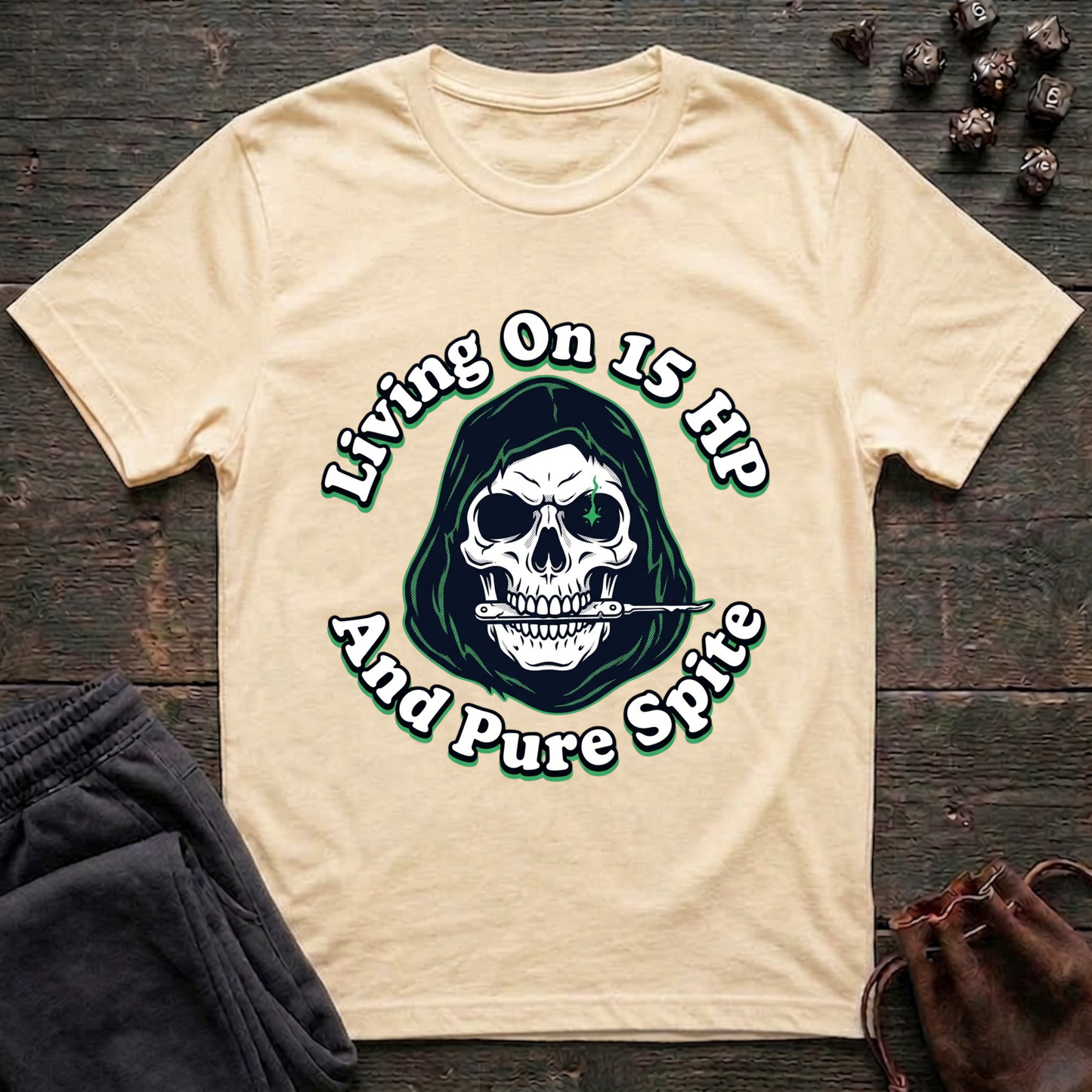 Living On 15 HP And Pure Spite (Unisex T-Shirt)