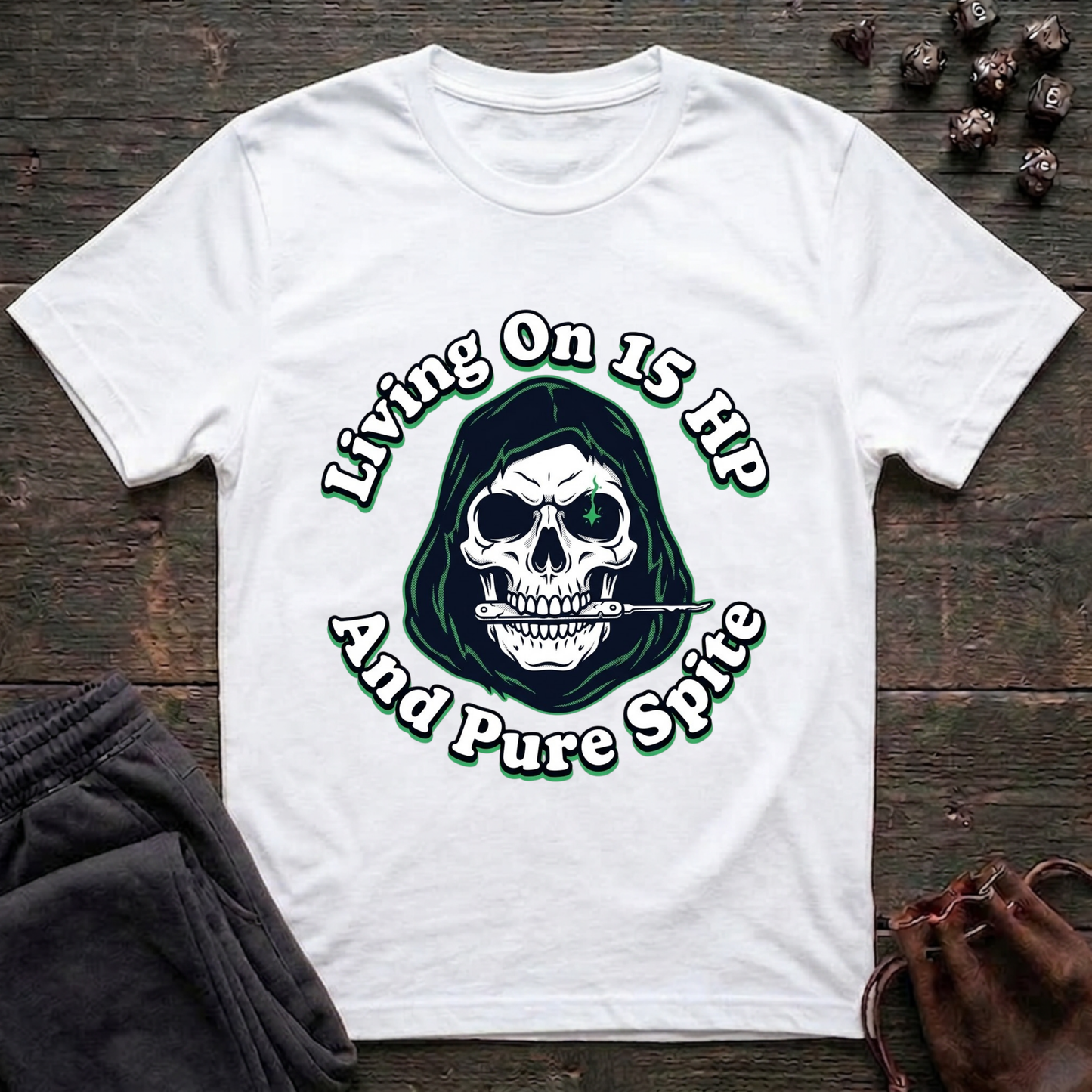 Living On 15 HP And Pure Spite (Unisex T-Shirt)
