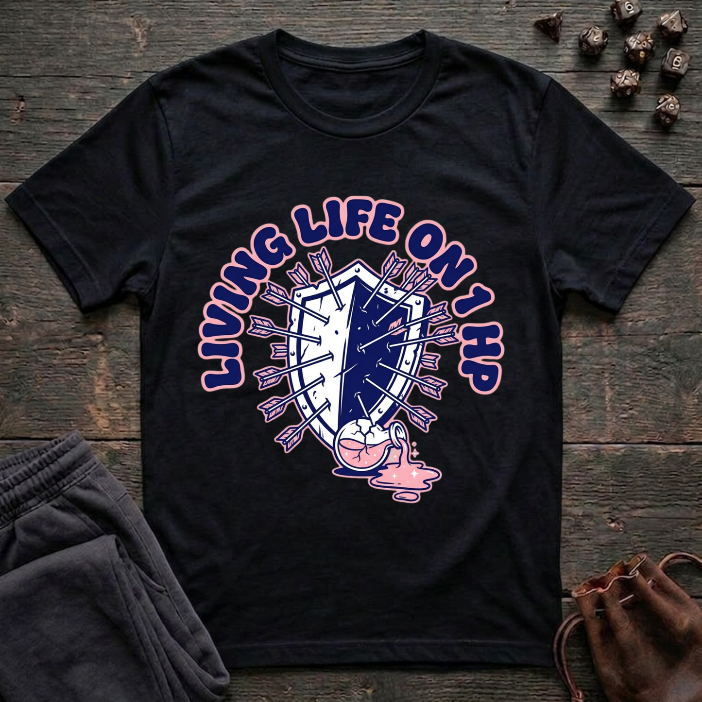 Living Life On 1 HP (Unisex T-Shirt)