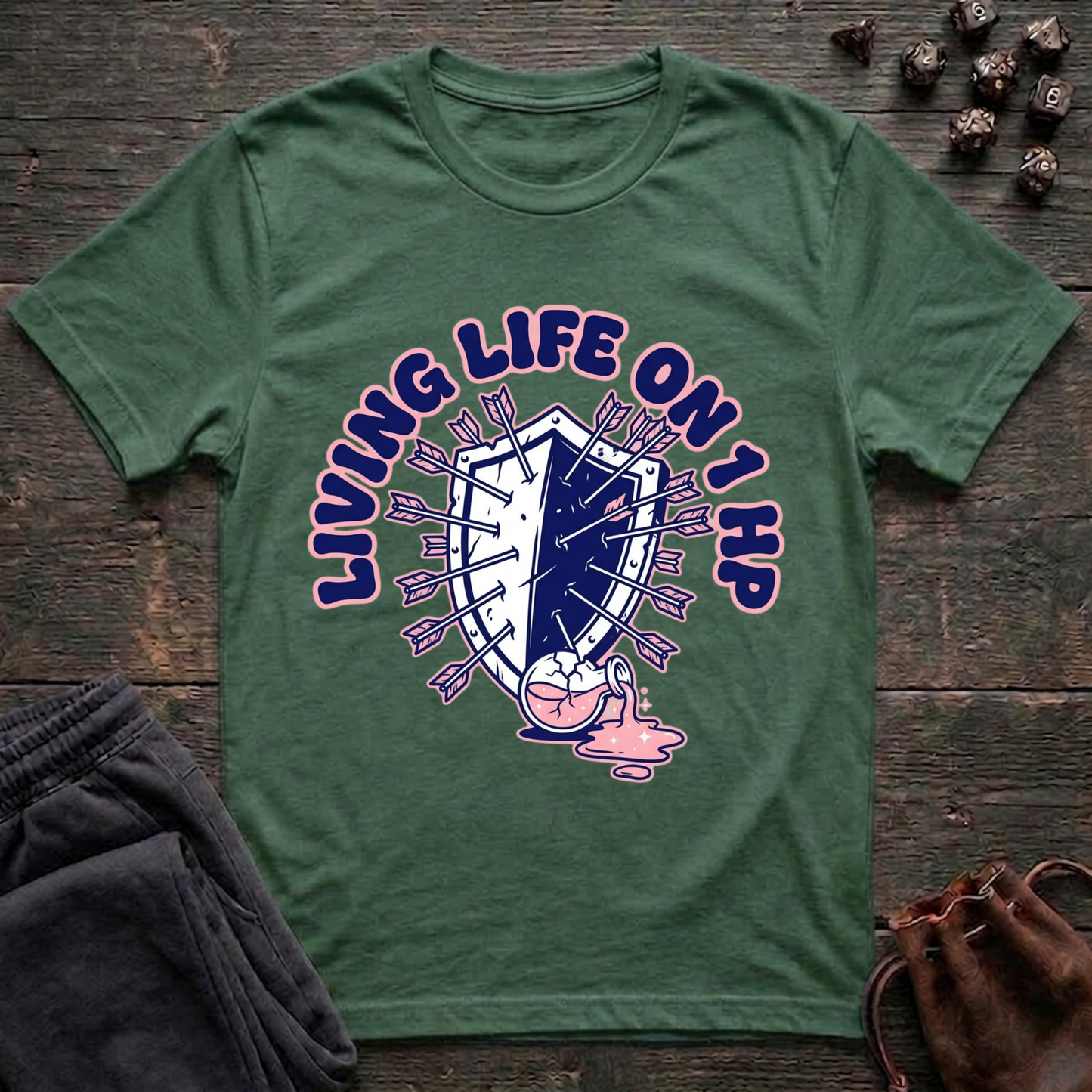 Living Life On 1 HP (Unisex T-Shirt)