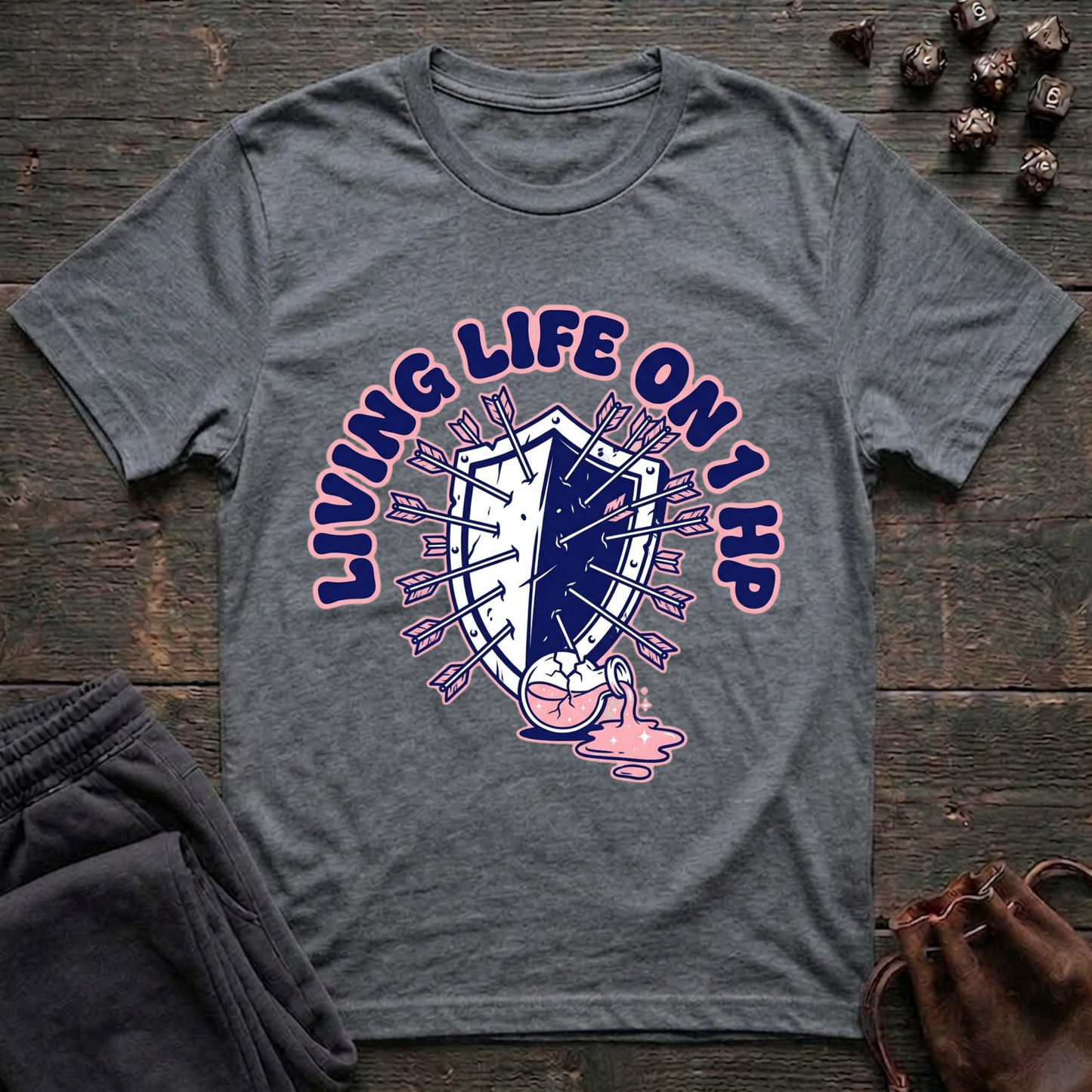 Living Life On 1 HP (Unisex T-Shirt)