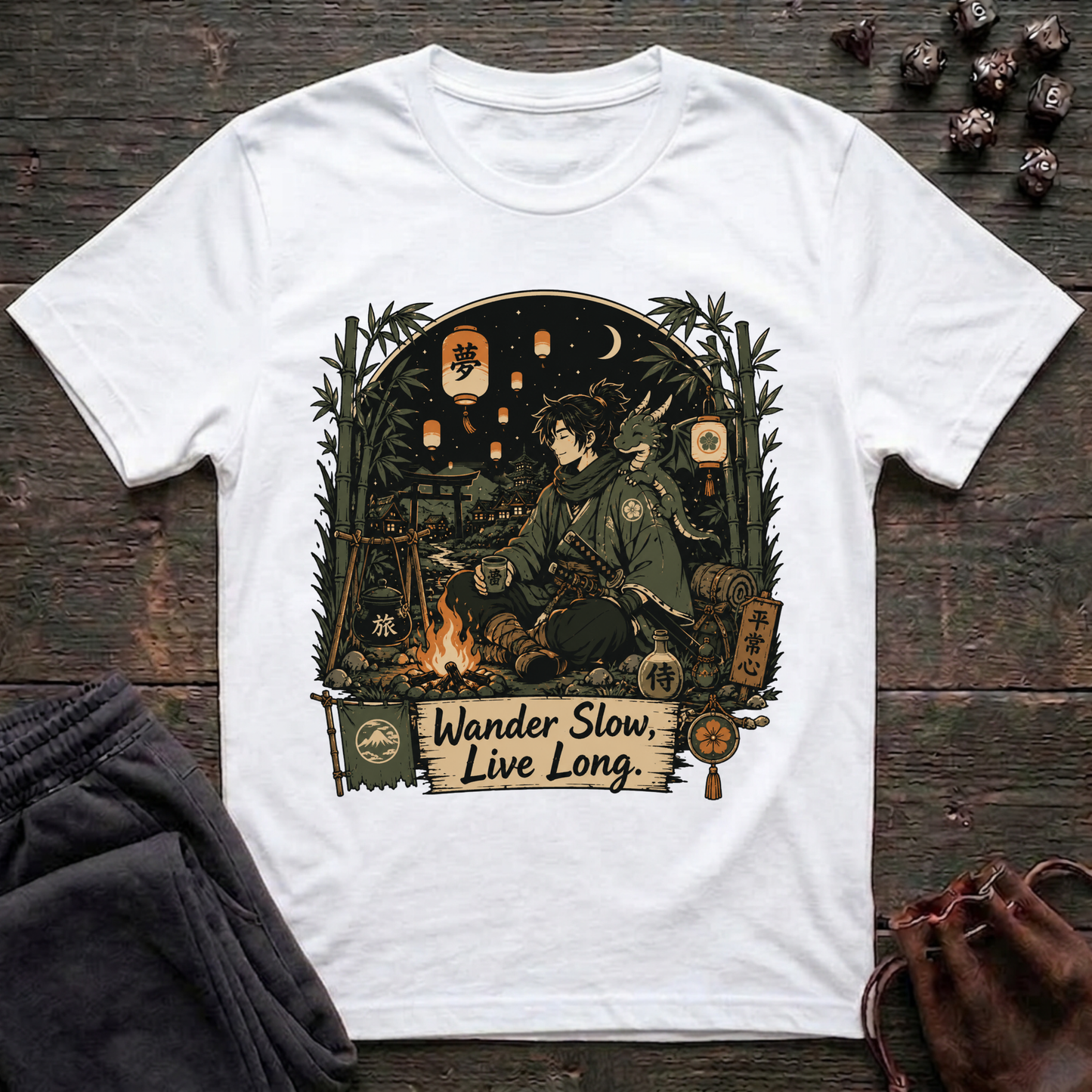 Wander Slow, Live Long (Unisex T-Shirt)