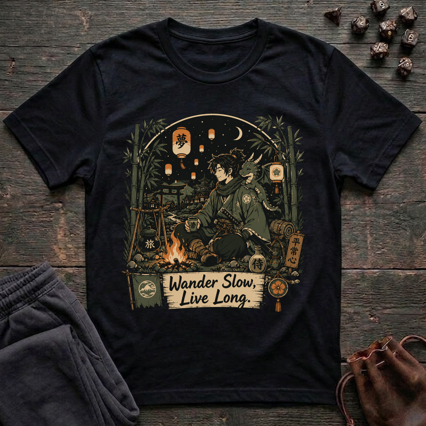 Wander Slow, Live Long (Unisex T-Shirt)