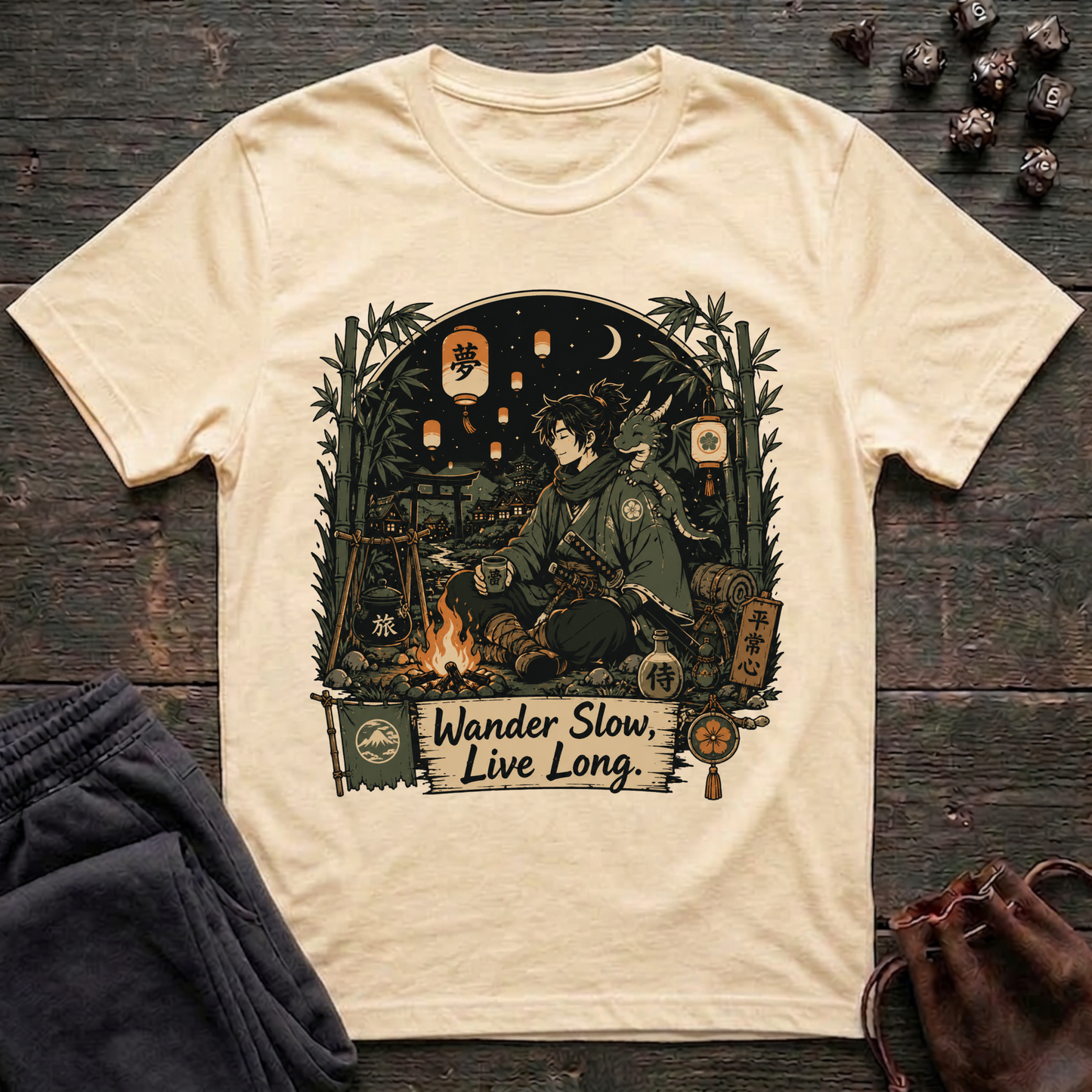 Wander Slow, Live Long (Unisex T-Shirt)