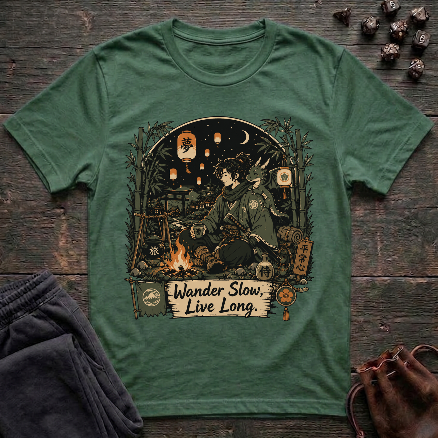 Wander Slow, Live Long (Unisex T-Shirt)