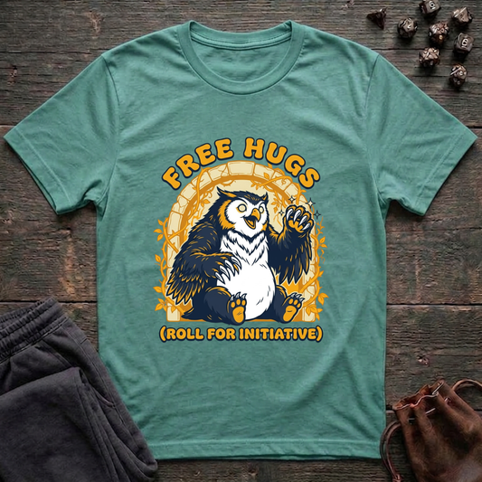 Free Hugs (Roll for Initiative) (Unisex T-Shirt)