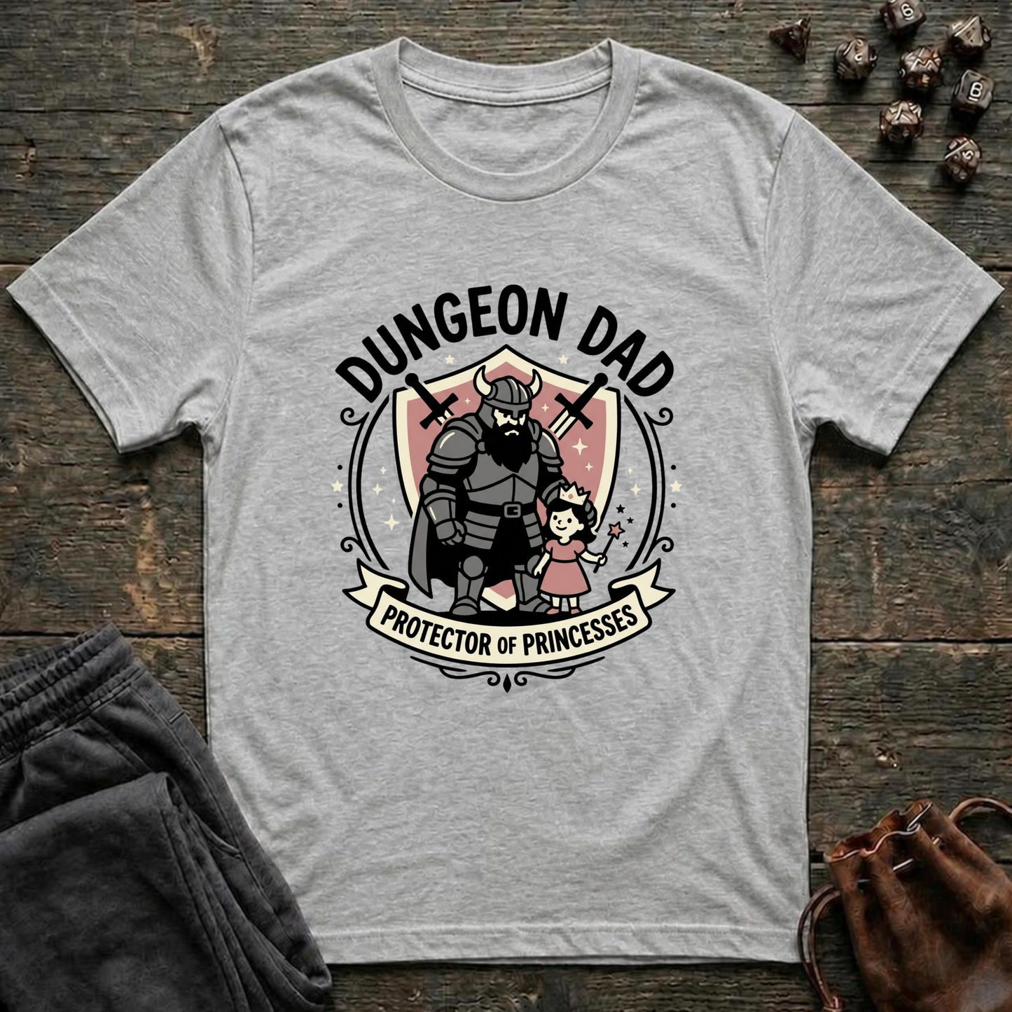 Dungeon Dad Protector Of Princesses (Unisex T-Shirt)