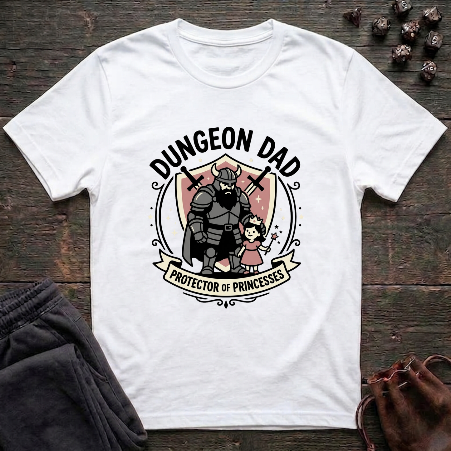 Dungeon Dad Protector Of Princesses (Unisex T-Shirt)
