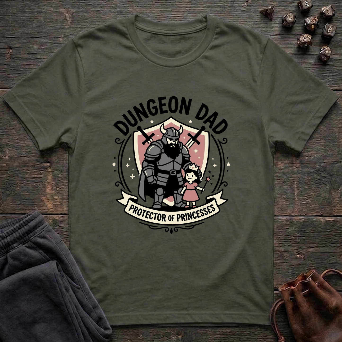 Dungeon Dad Protector Of Princesses (Unisex T-Shirt)
