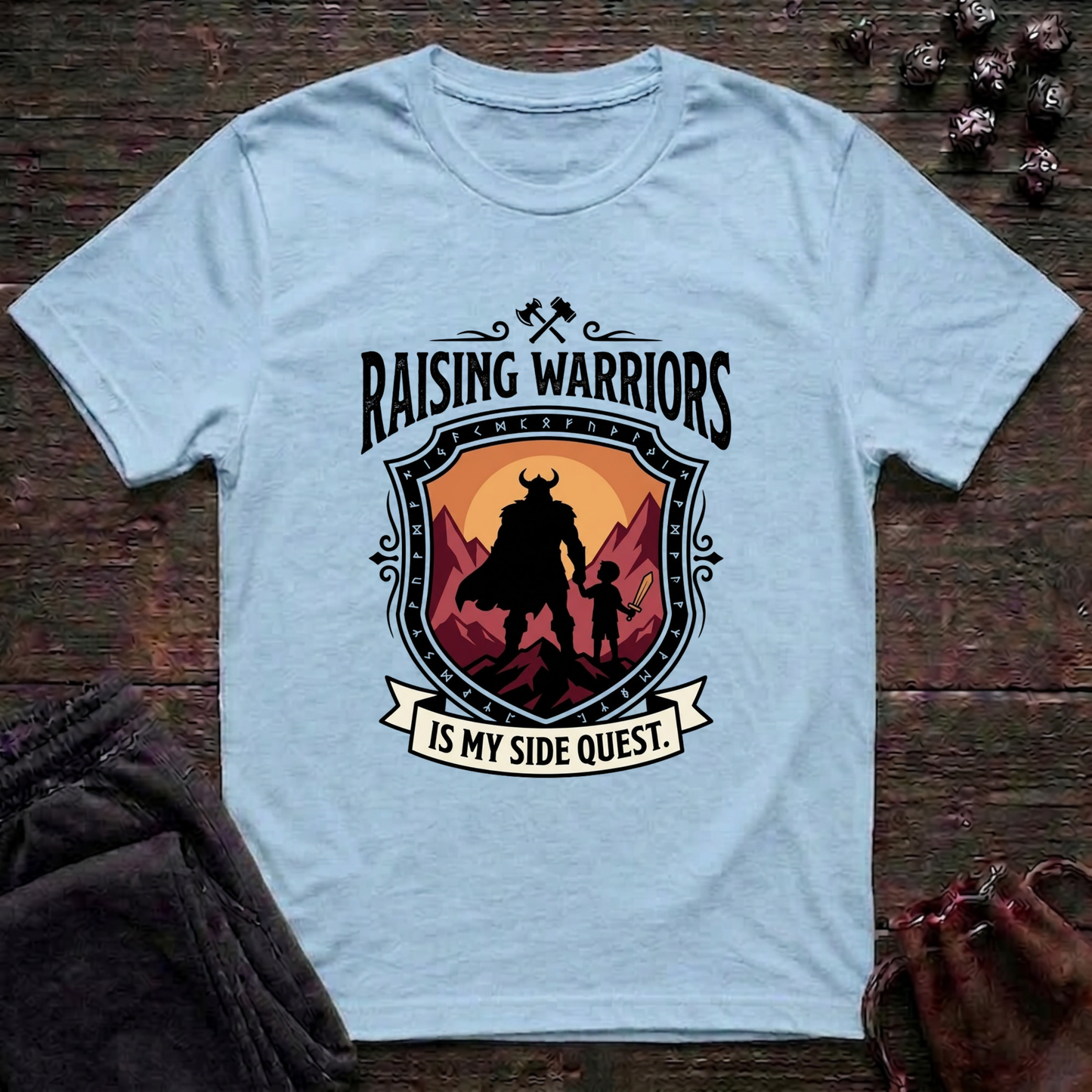 Raising Warriors Is My Side Quest (Unisex T-Shirt)