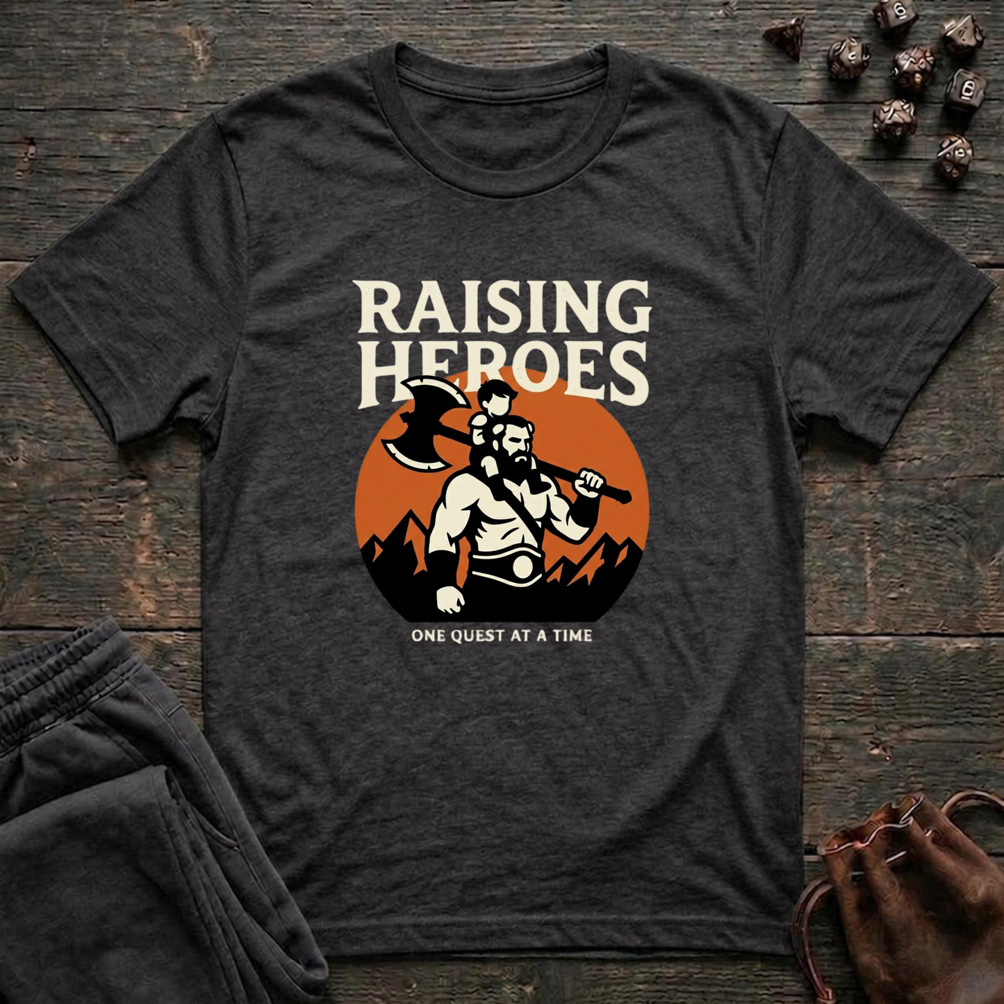 Raising Heroes One Quest At A Time (Unisex T-Shirt)