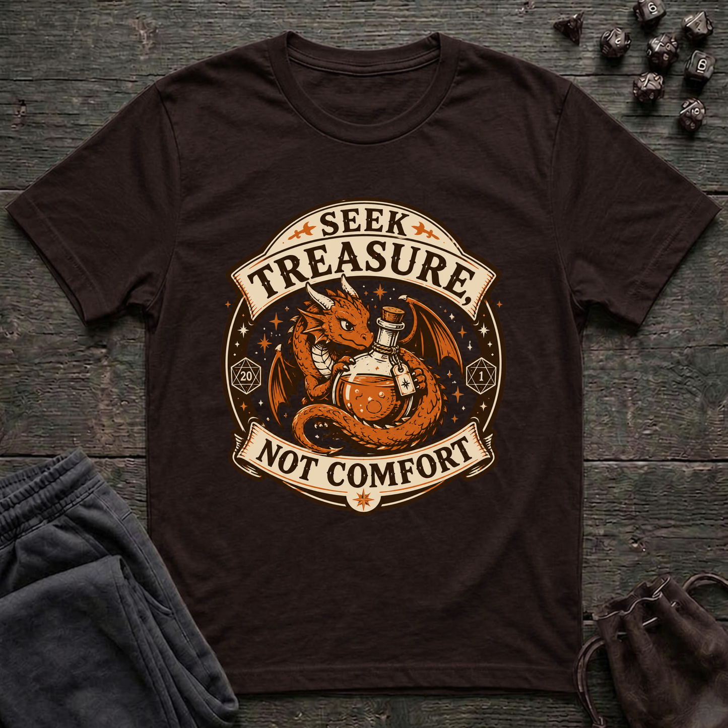 Seek Treasure Not Comfort (Unisex T-Shirt)