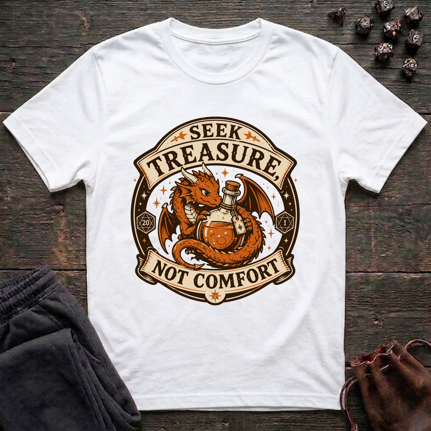 Seek Treasure Not Comfort (Unisex T-Shirt)