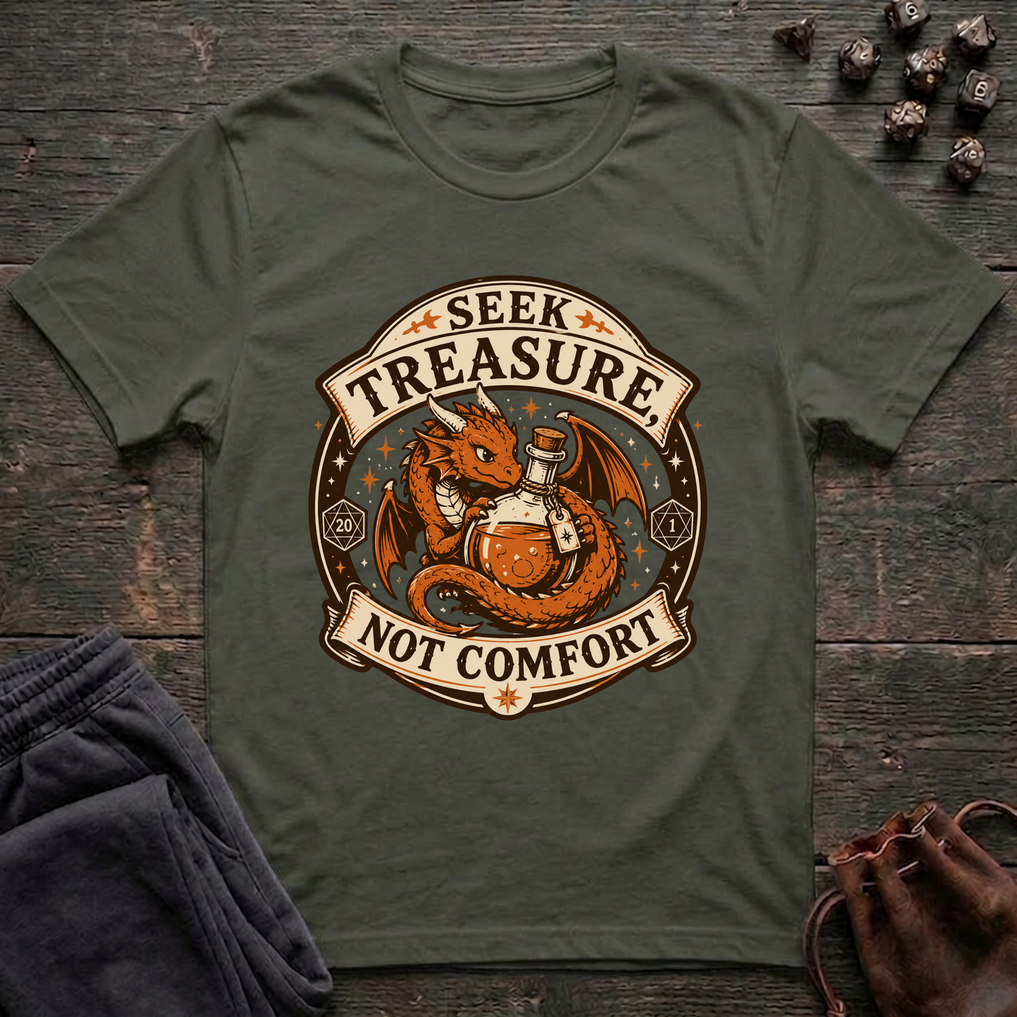 Seek Treasure Not Comfort (Unisex T-Shirt)