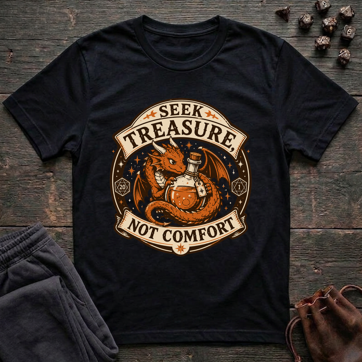 Seek Treasure Not Comfort (Unisex T-Shirt)