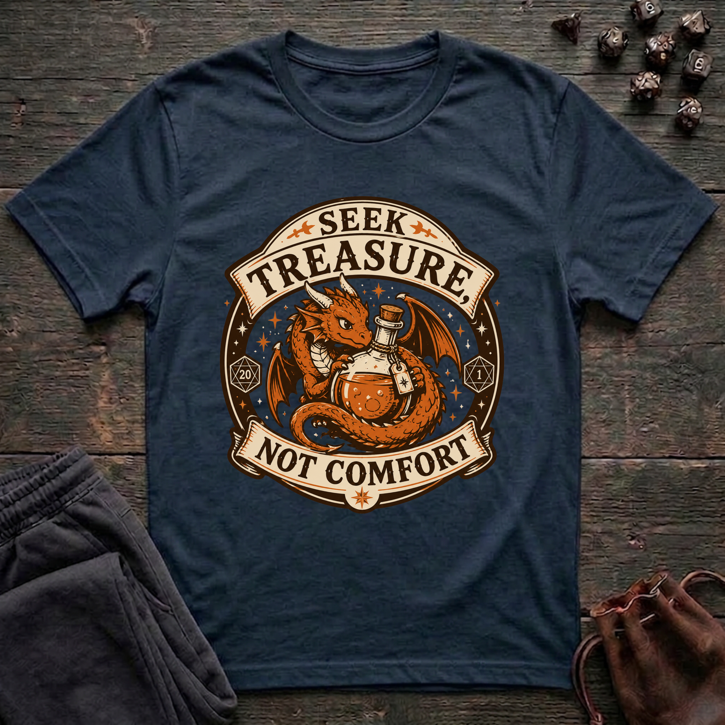 Seek Treasure Not Comfort (Unisex T-Shirt)