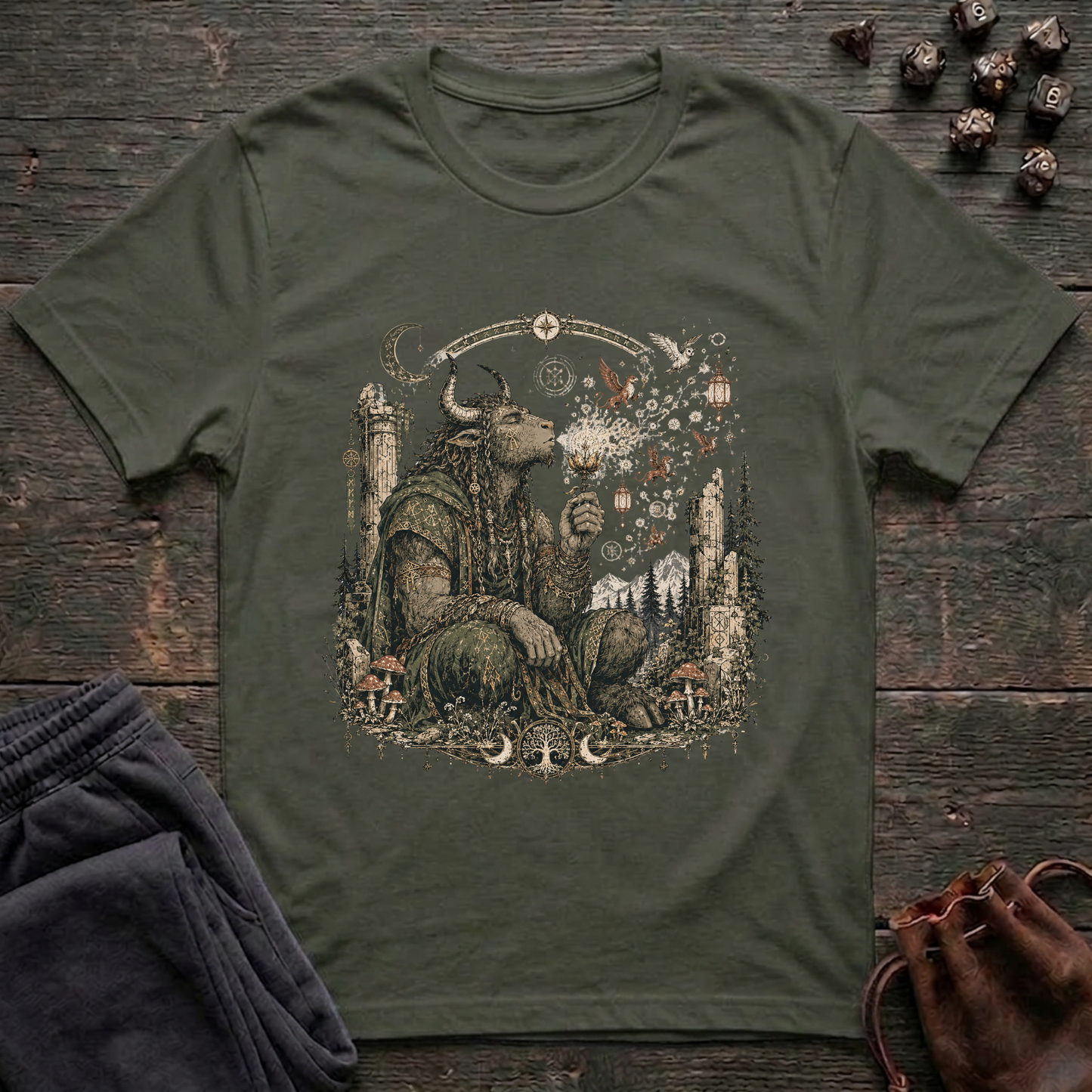 Woodland Minotaur (Unisex T-Shirt)