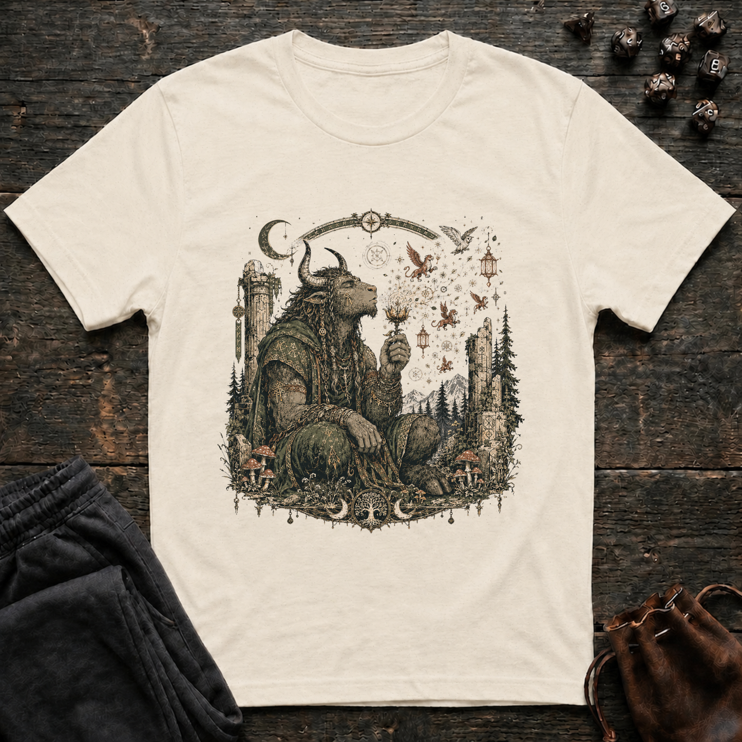 Woodland Minotaur (Unisex T-Shirt)