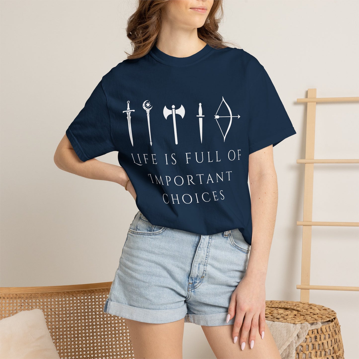 Life Is Full Of Important Choices (Unisex T-Shirt)