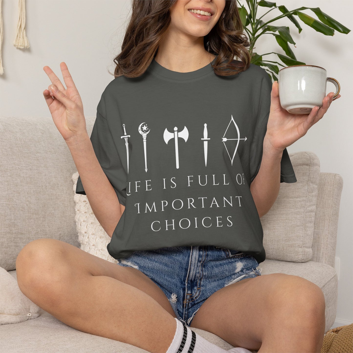 Life Is Full Of Important Choices (Unisex T-Shirt)