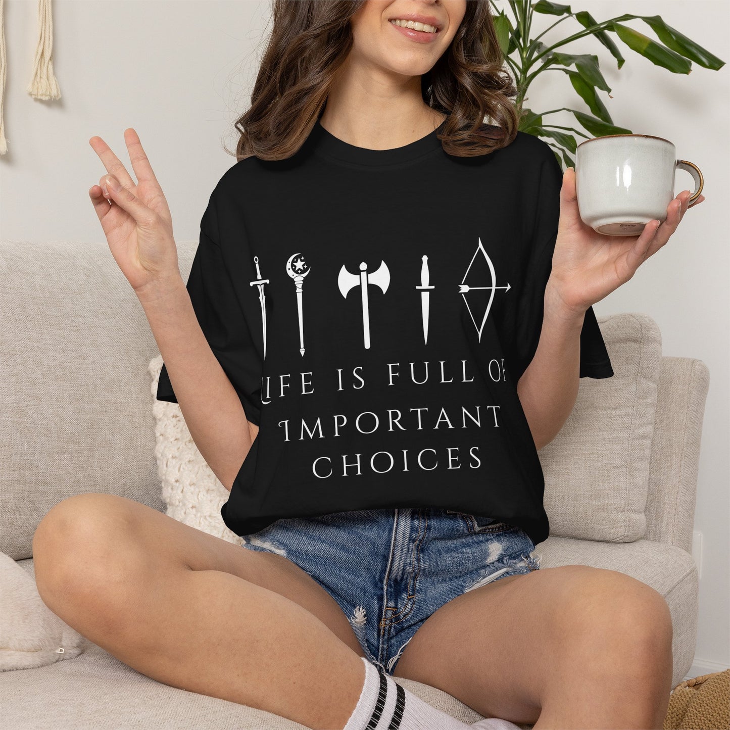 Life Is Full Of Important Choices (Unisex T-Shirt)
